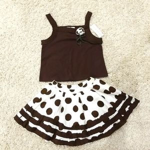 Maggie & Zoe Set Skirt and Top size 6x